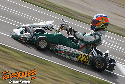 Lucky Berry Torenvliet leert veel en pakt de loterij bij Rotax International Open